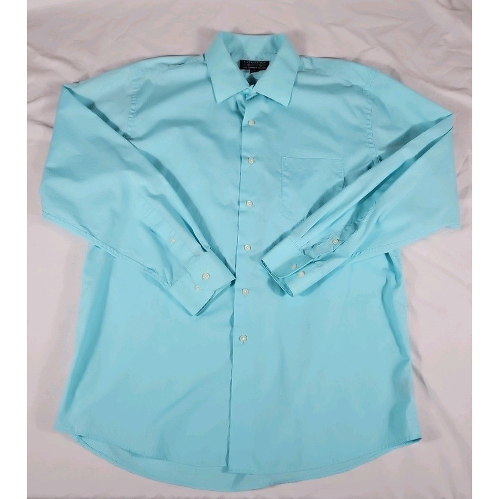 Colours By Alexander Julian Long Sleeve Button Up Mens Shirt Large 16/16.5-34/35